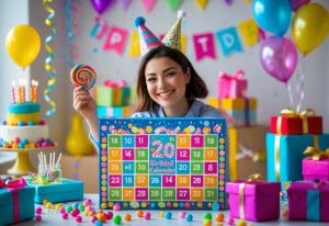 Read more about the article Sådan fejrer du din 20-års fødselsdag med en slikjulekalender